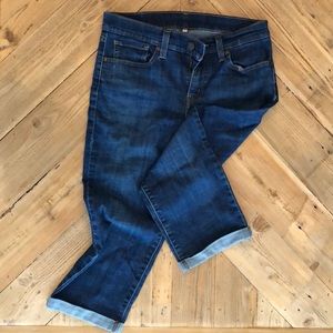 Levi’s cropped straight leg jeans